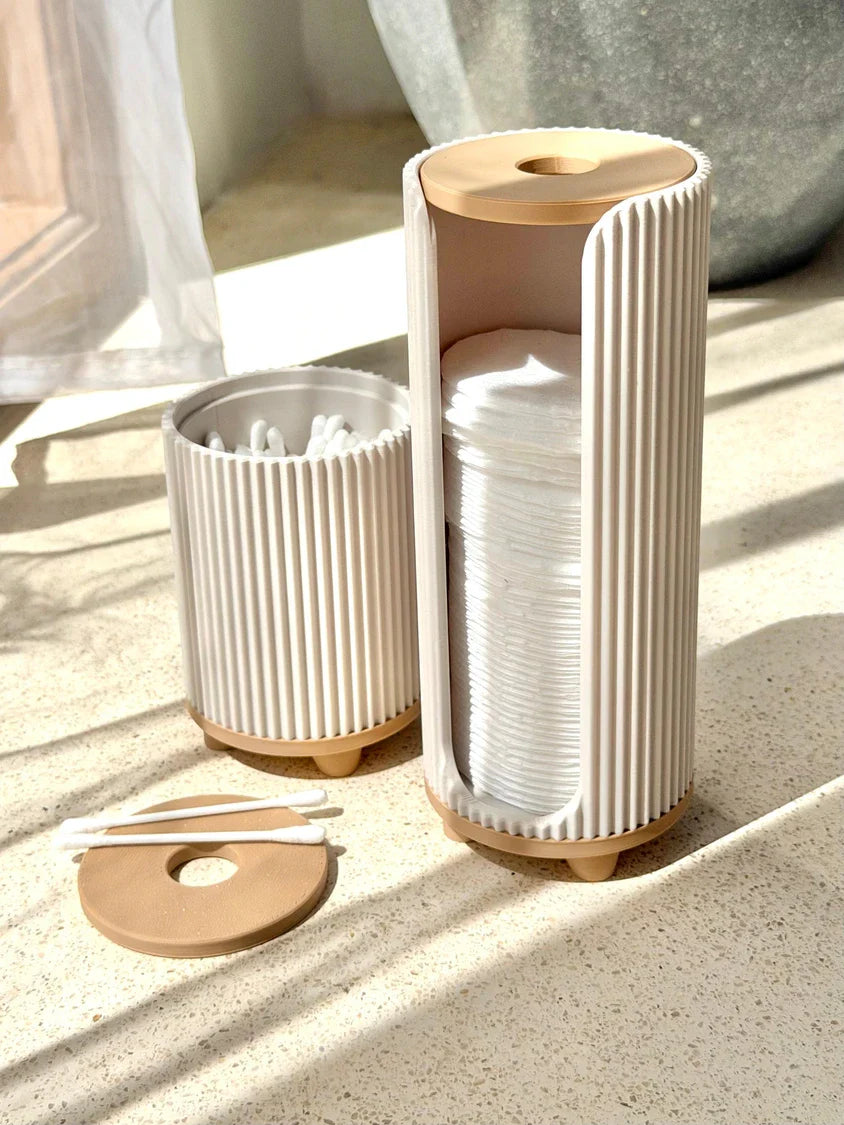 KUTAS Halter für Wattepads – Modischer Badezimmer-Organizer – Flakkee3D