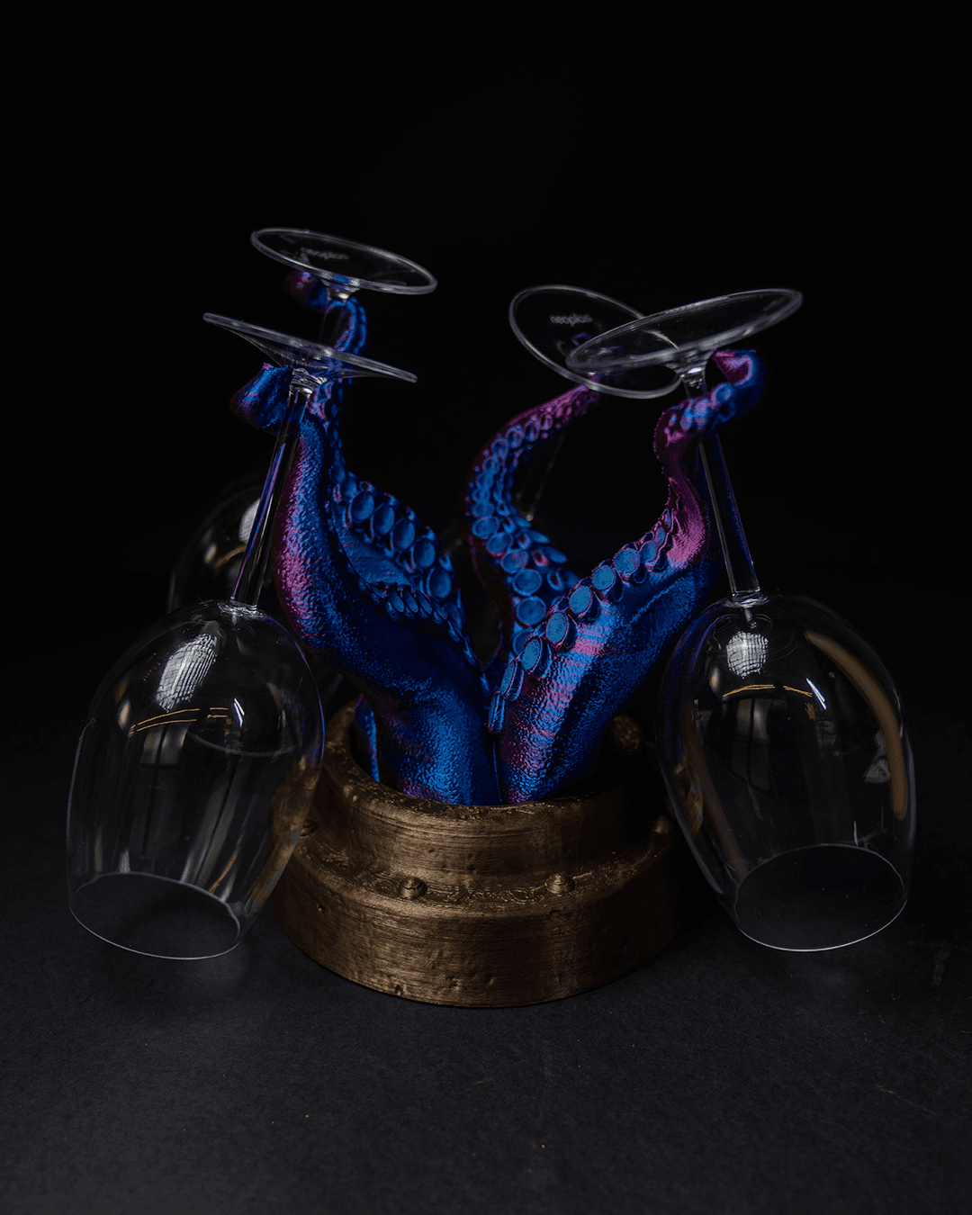 Octopus Wijnglashouder
