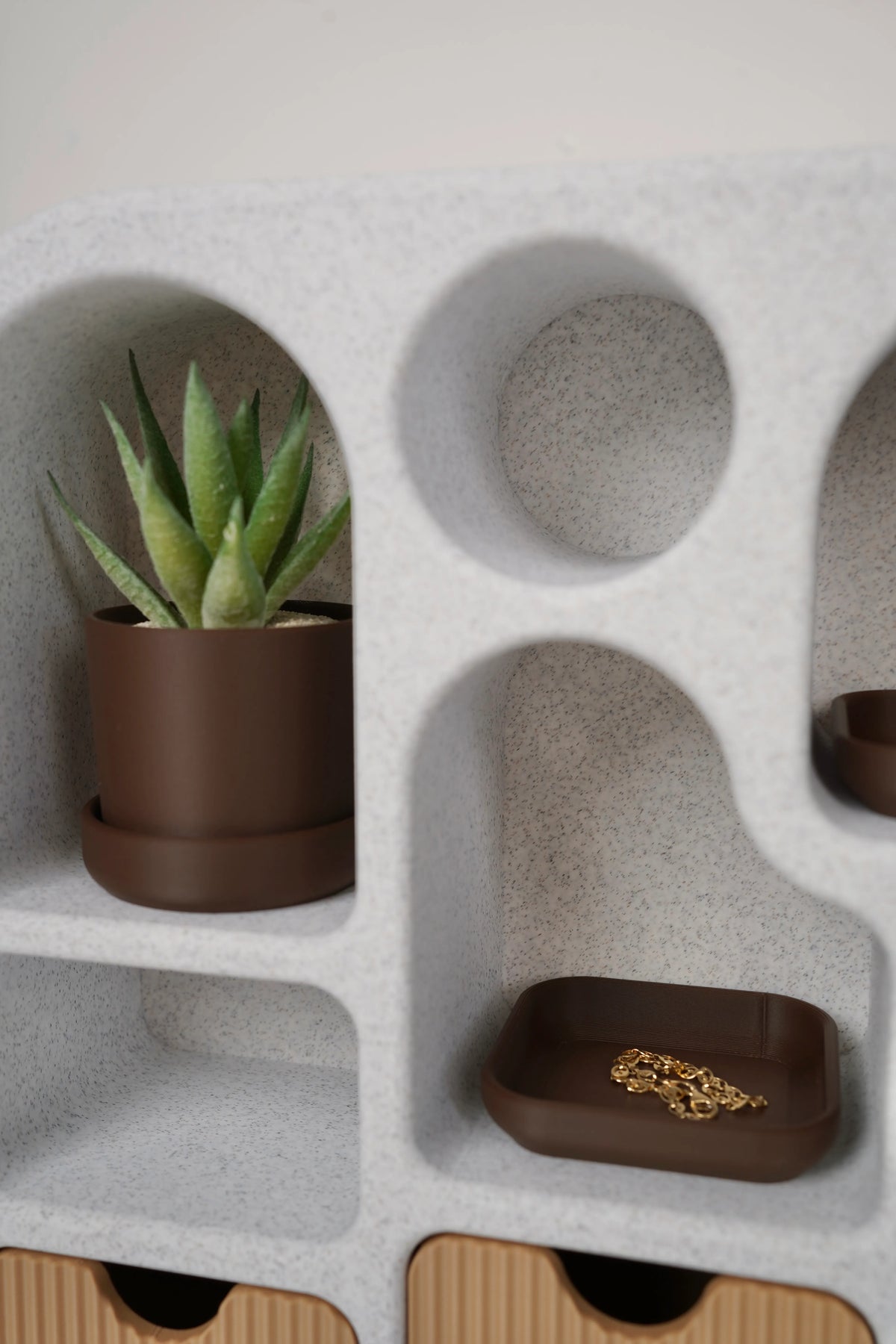 BALI - Sieraden organizer met lades en mini-plantenbakje
