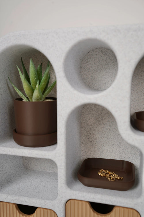 BALI - Sieraden organizer met lades en mini-plantenbakje
