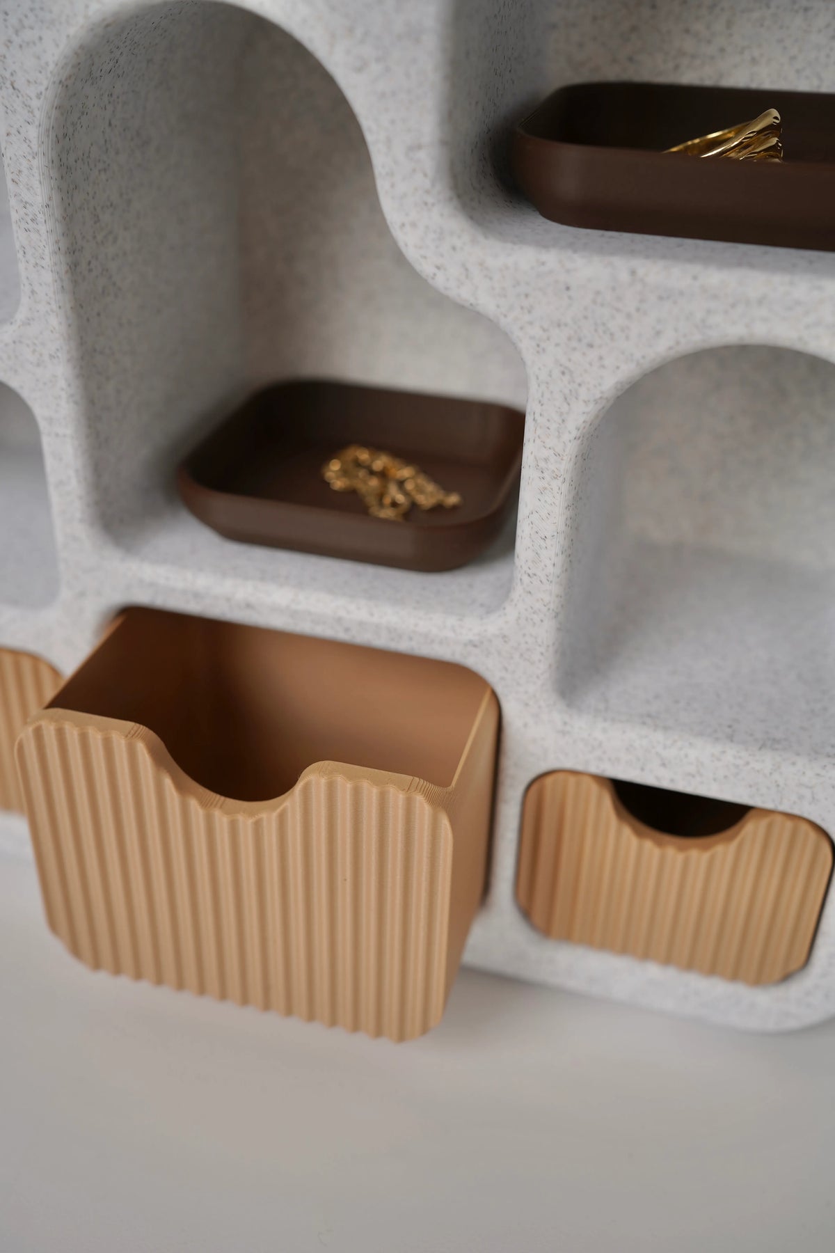 BALI - Sieraden organizer met lades en mini-plantenbakje