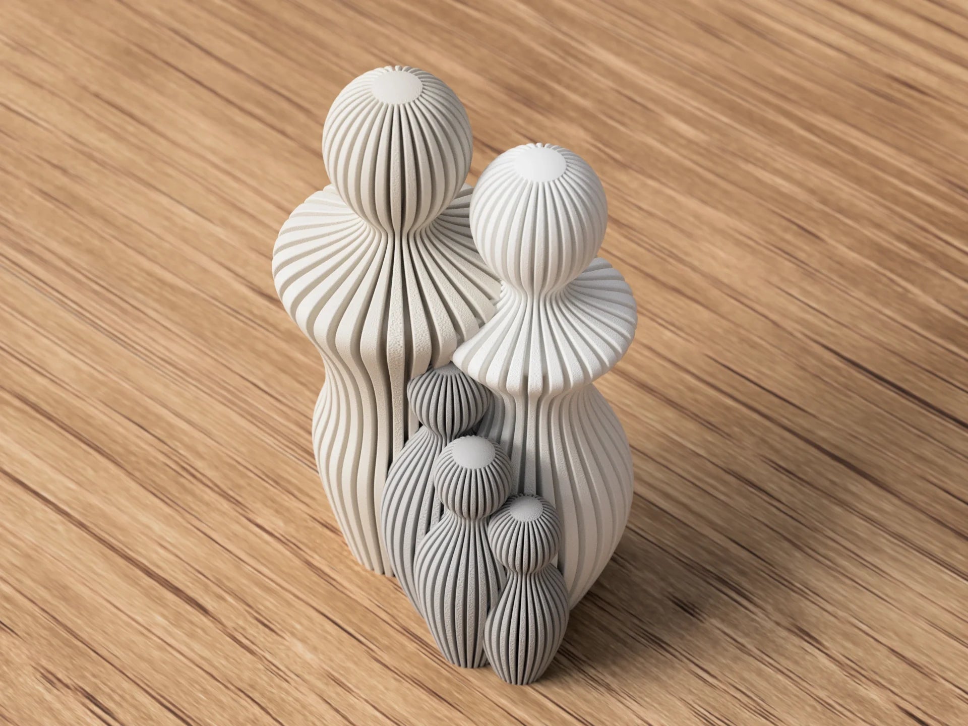 Abstract Familie Standbeeld