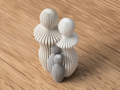 Abstract Familie Standbeeld