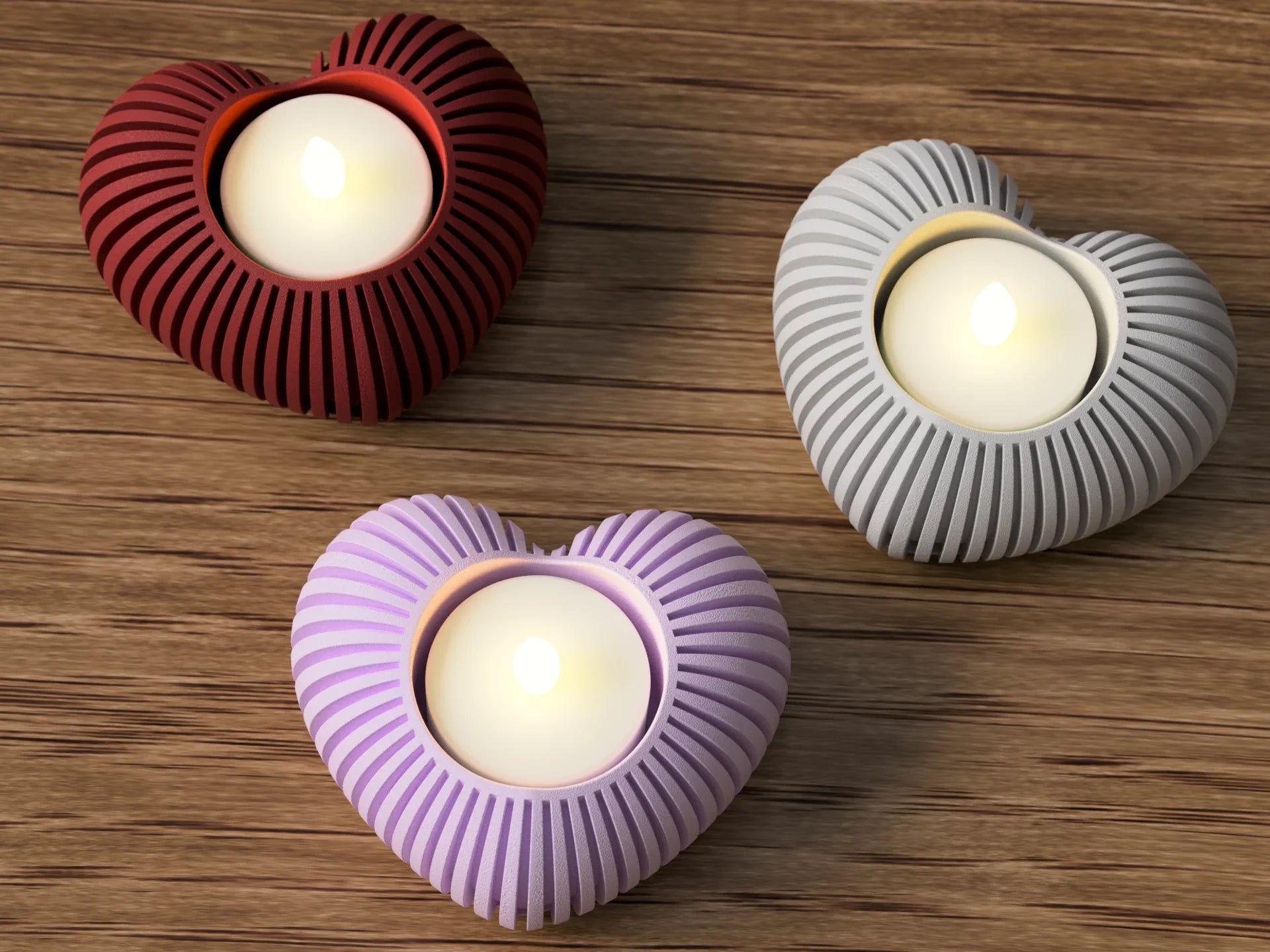 Valentijn Hart LED Kaarshouder