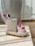 KUTAS tandenborstelhouder | Geribbelde badkamer organizer