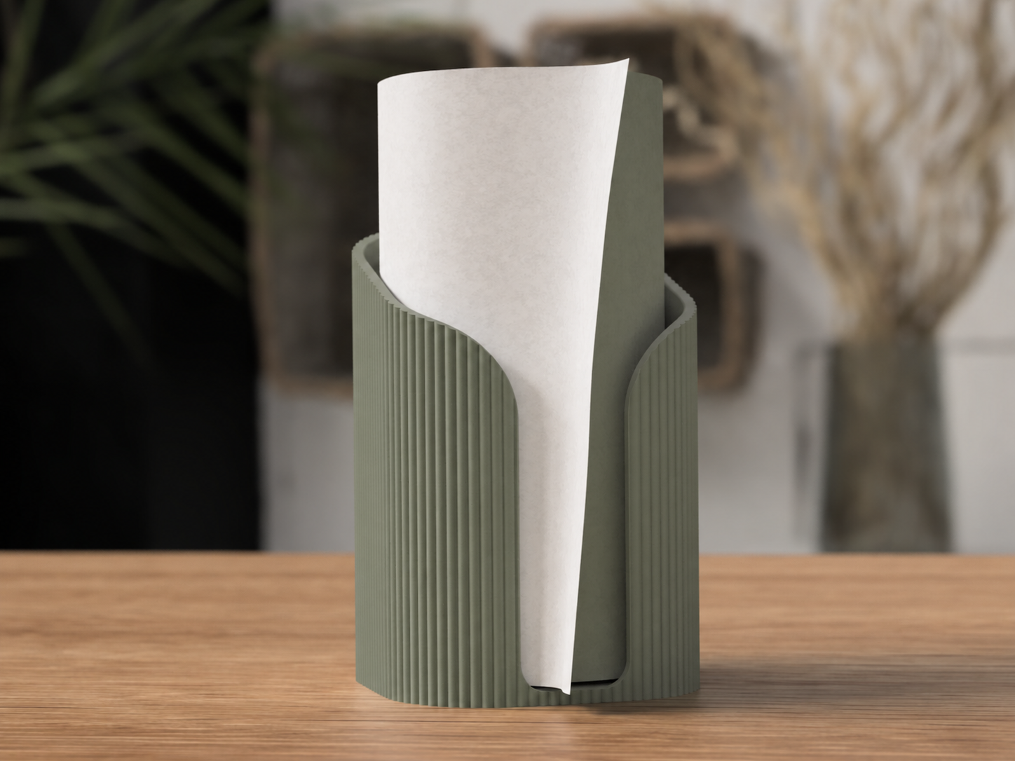 Minimalistischer Küchenrollenhalter