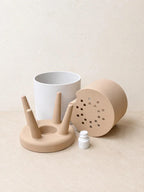 LENTRA bloempot met poten. Moderne 3D-geprinte bloempot