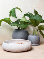MORRA Bloempotten en Catch-all Tray met Kleistructuur