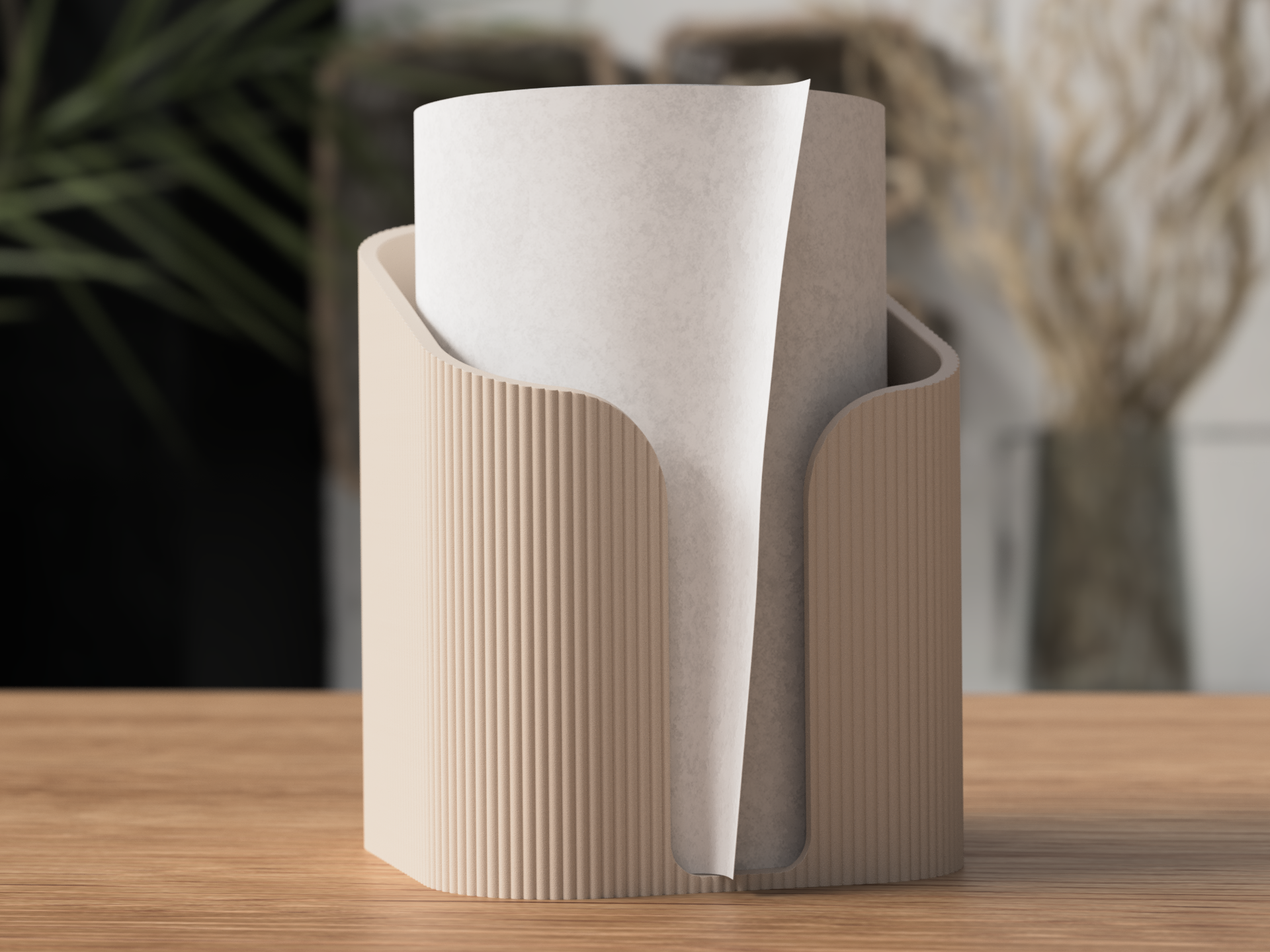 Minimalistischer Küchenrollenhalter