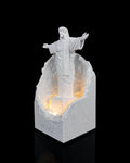 Wereldmonument met verlichting