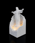 Wereldmonument met verlichting