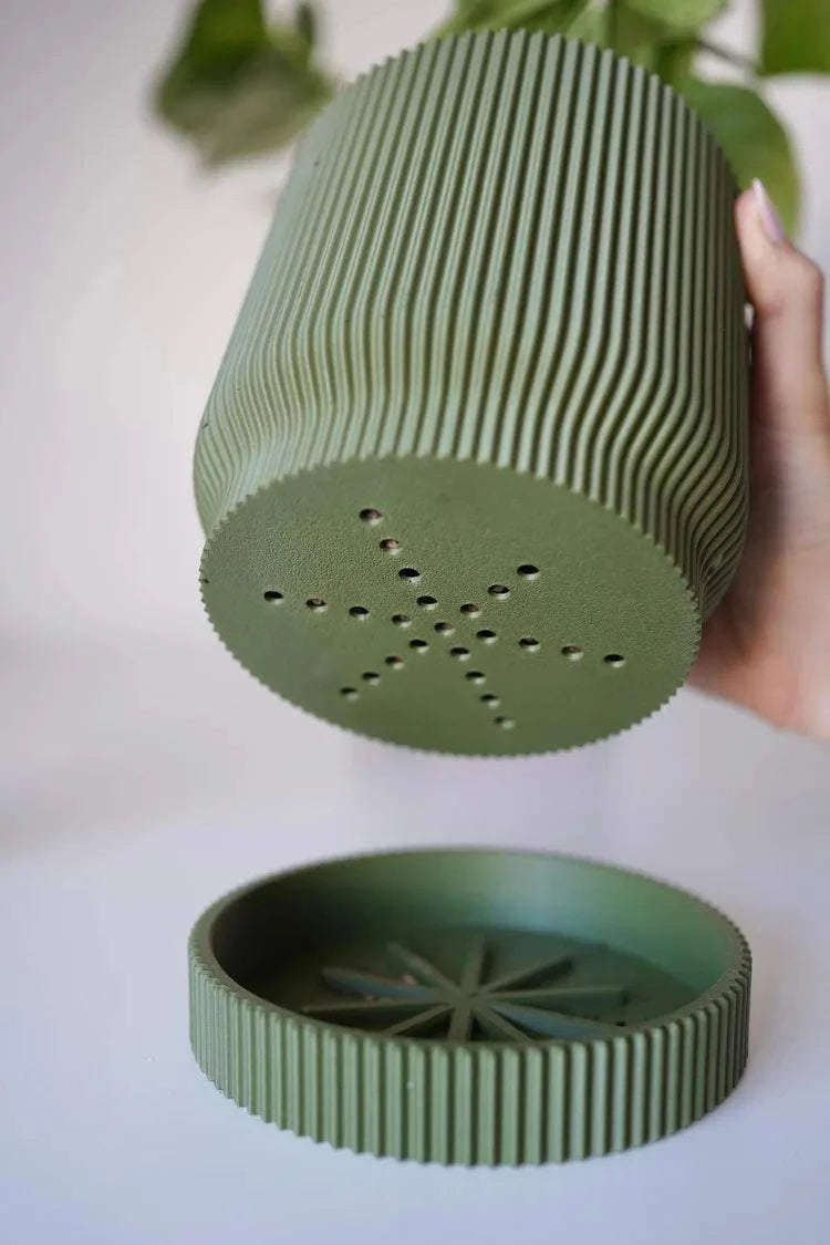 Twinia bloempot met houder voor stekbuizen