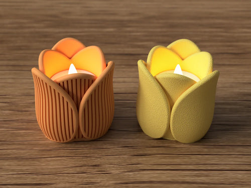 Tulp theelichthouders